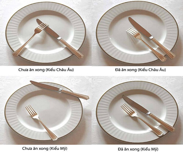 C&aacute;ch sắp xếp dụng cụ ăn uống sau khi d&ugrave;ng xong